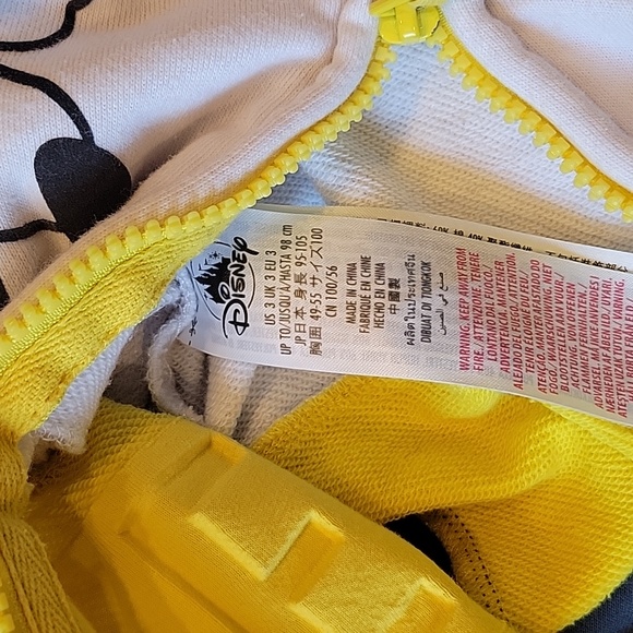 Disney Mickey Color Block Sweatshirt Size 3 - Picture 5 of 7